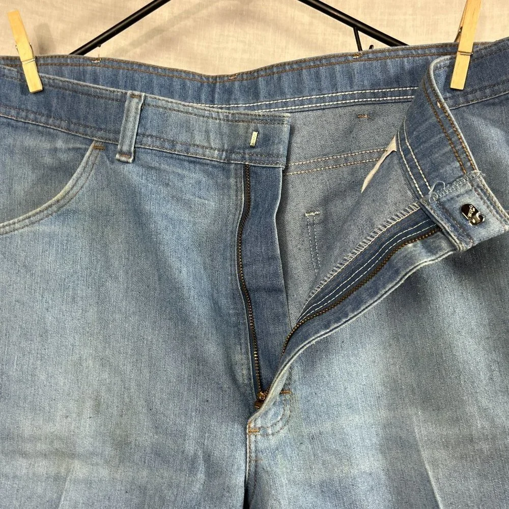 Vintage Wrangler Ankle Pants Mens 38x21 Thrashed Patina Straight High‎ Rise